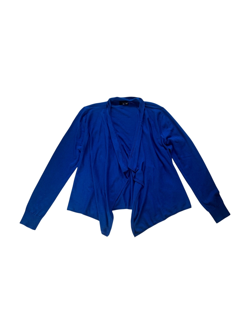 a.n.a Open-Front Draped Cardigan - Cobalt Blue